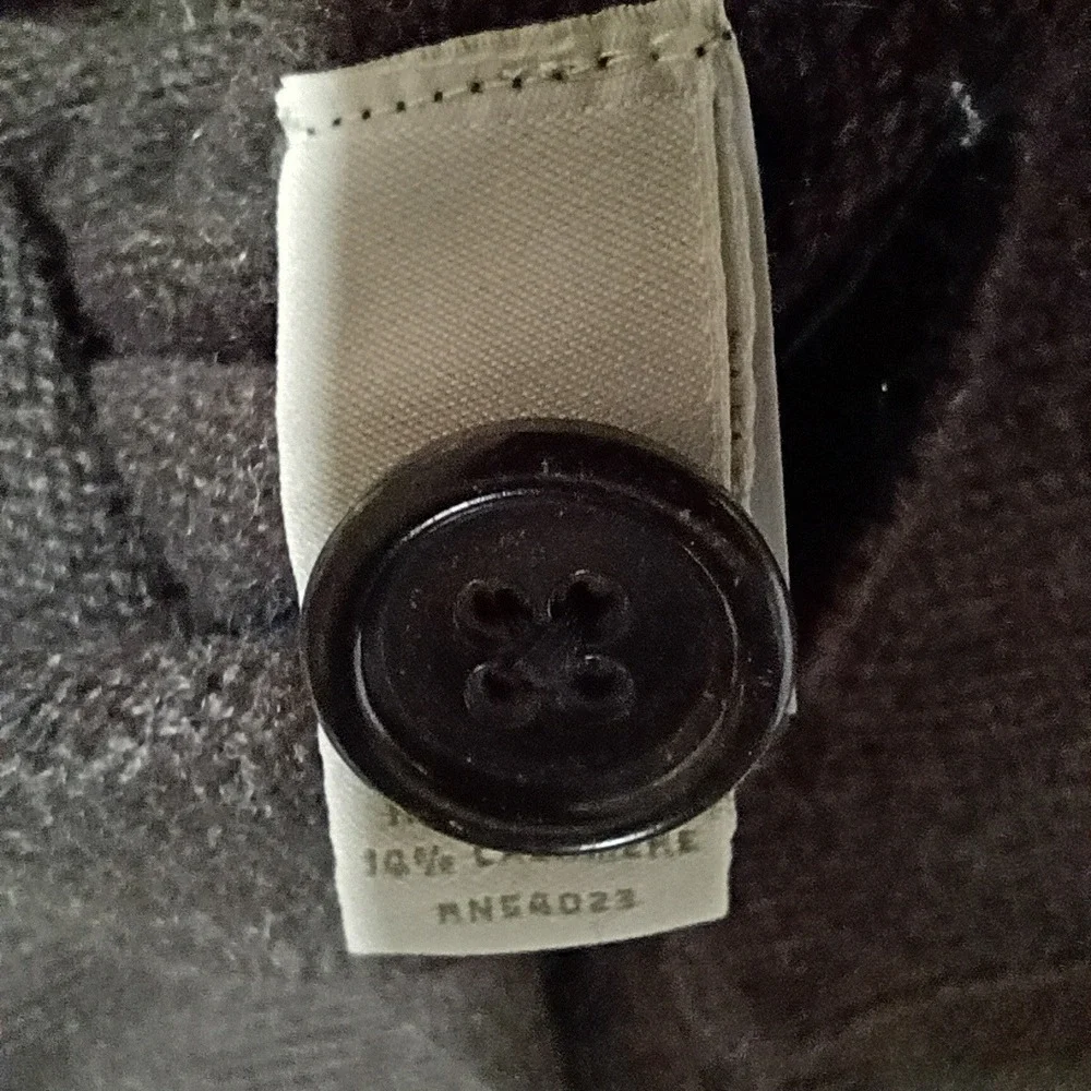 Banana Republic Sweater Mens Large Mock Neck Brown Cotton Cashmere Angora